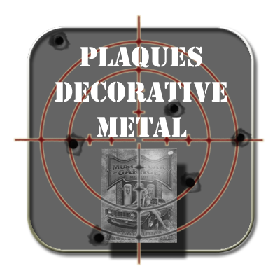 Plaques métal décoratives